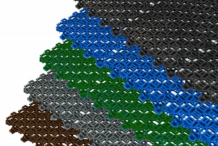 Модуль "Сити-пласт 10" Антикаблук (128х394 мм)